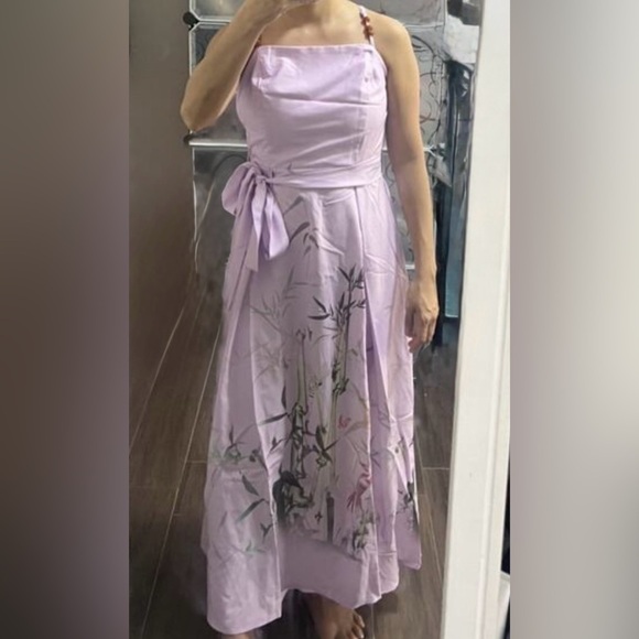 Boho Botanical Belted Cami Midi Dress - Missing external and internal tags - Picture 3 of 3